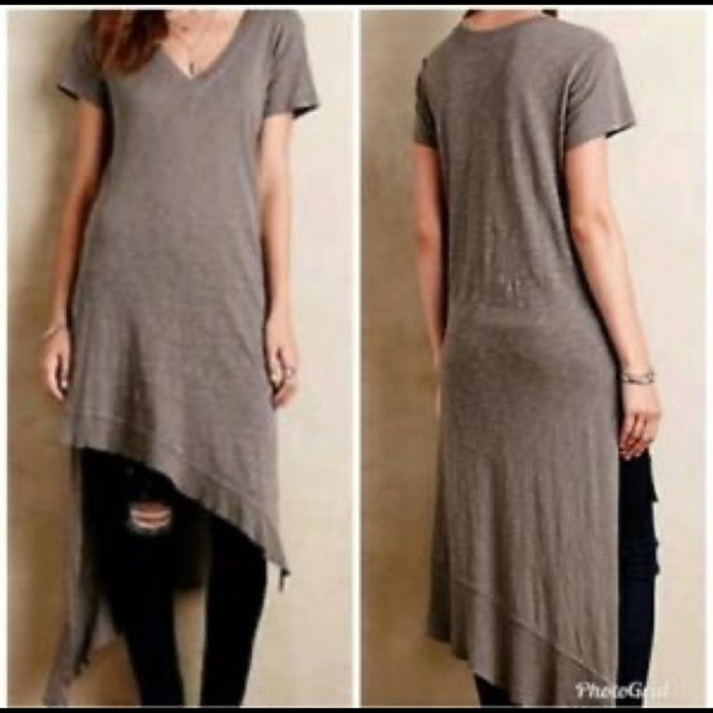 Anthropologie Left of Center tunic tee, XSP